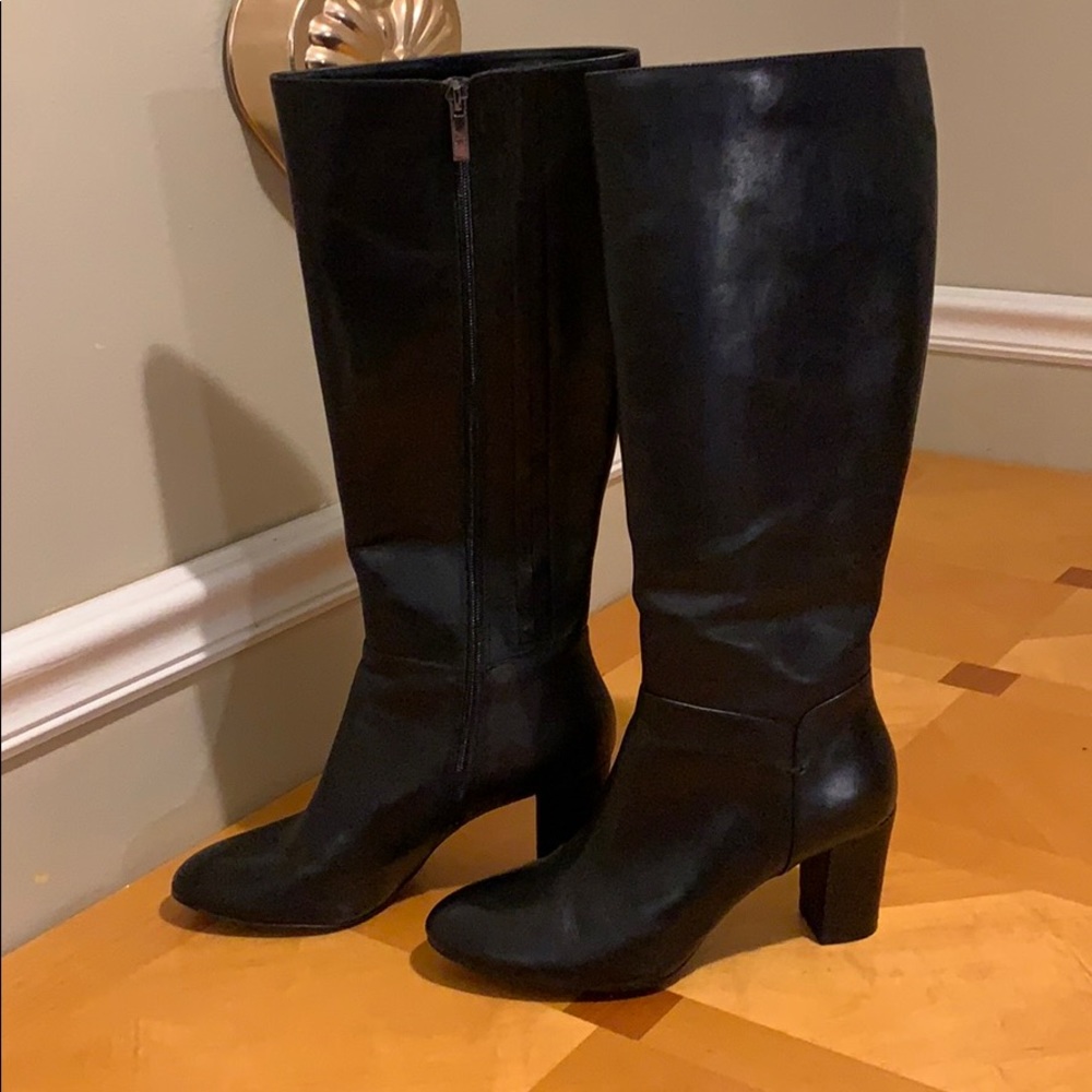 H by Halston Leather boots